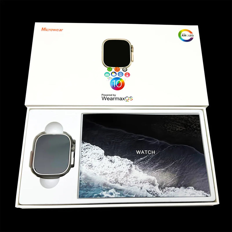 Smartwatch W69+ – Tela AMOLED de 49mm, Design Moderno e Alta Definição.
