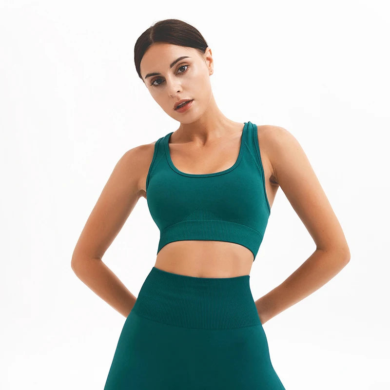 Top Esportivo Push Up Feminino, com Bojo Removível, Ideal para Yoga, Treino e Atividades Físicas.