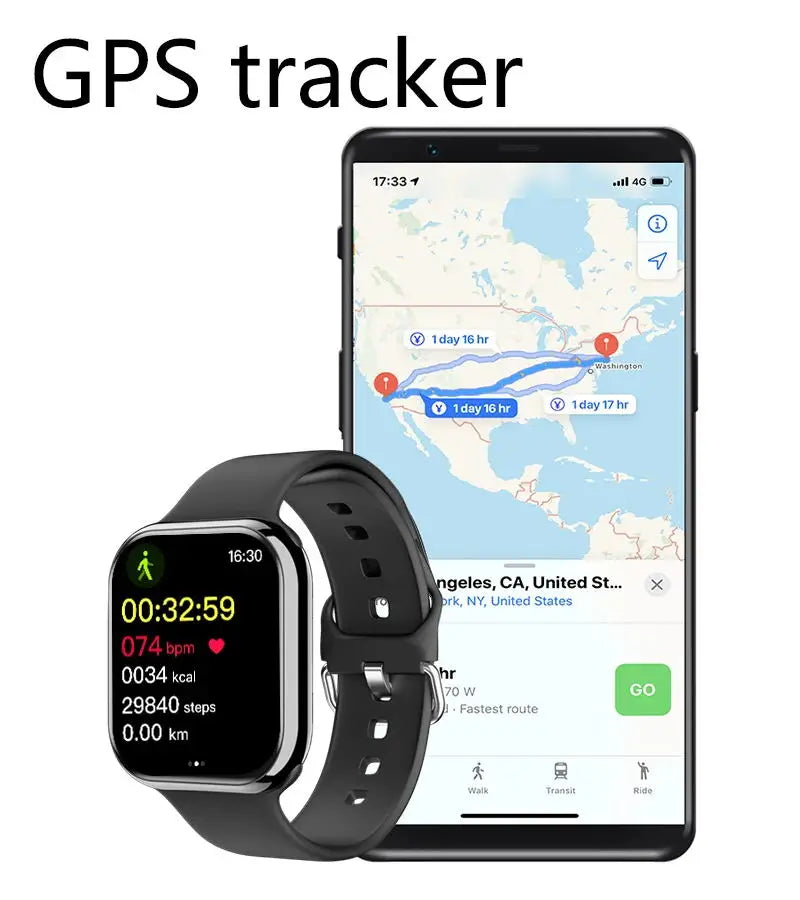 Relógio Inteligente 9 Pro – 49mm, Tela AMOLED 2,19", ECG, Carga Sem Fio, Bateria 450mAh, Esportivo Unissex