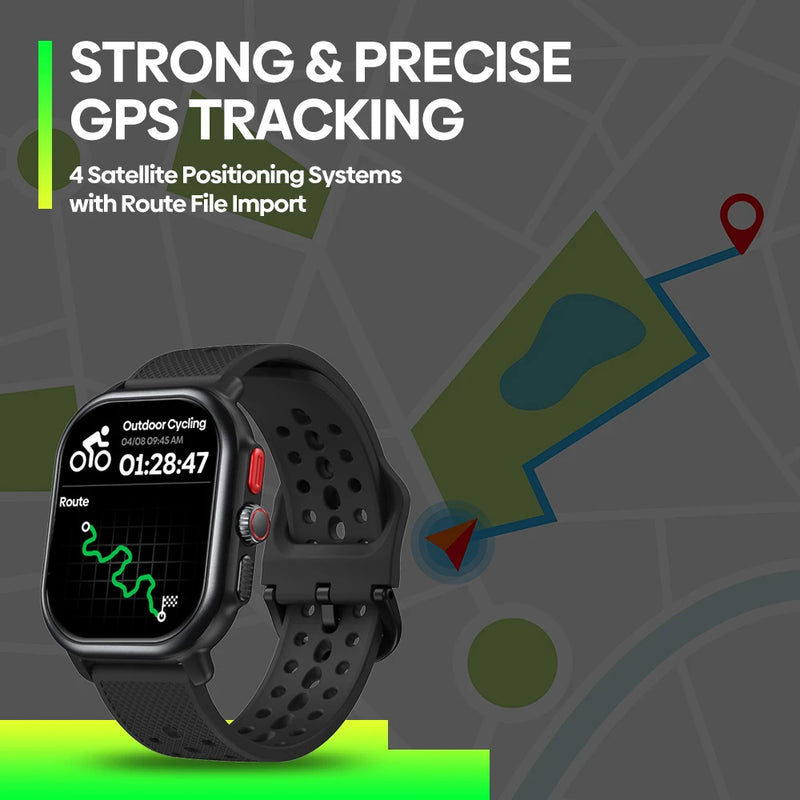 New Zeblaze Beyond 3 Pro GPS Smart Watch 2.15" AMOLED Display Built-in GPS & Route Import Make/Receive Phone Calls Smartwatch
