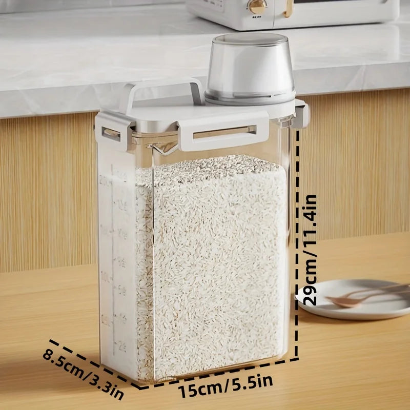 Caixa De Armazenamento De Grãos De Grau Alimentício Cinco, Balde De Arroz, Tanque De Armazenamento, Tanque De Vedação, utensílio De Cozinha